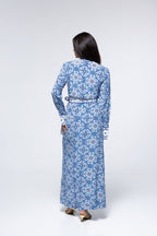 Valina Dress - Blue Tile