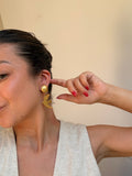 Vintage Earrings - Gold-Tone Birds