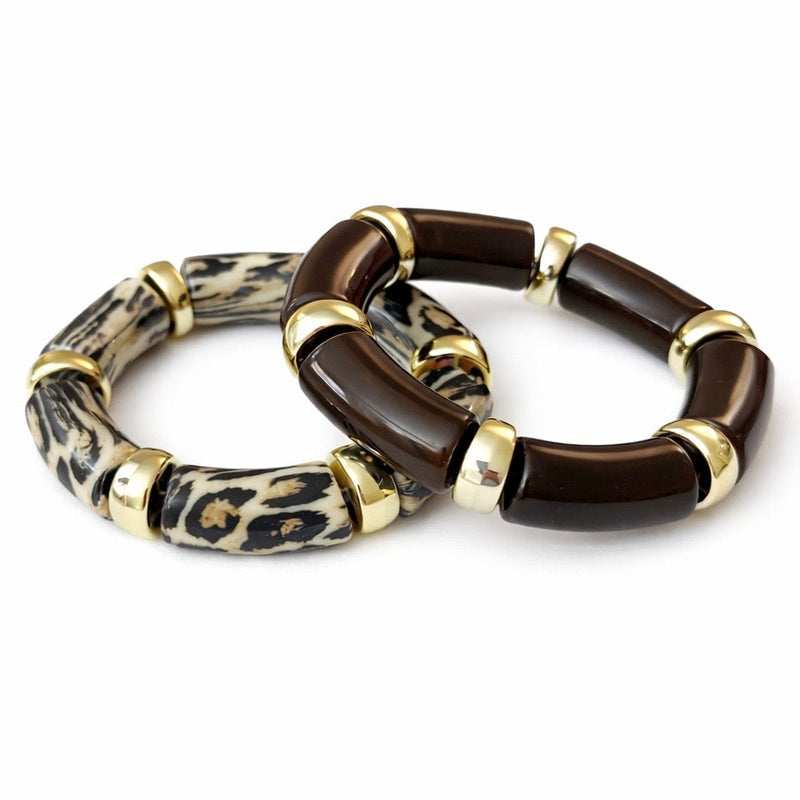 Lot De 2 Bracelets Gemini - Marron