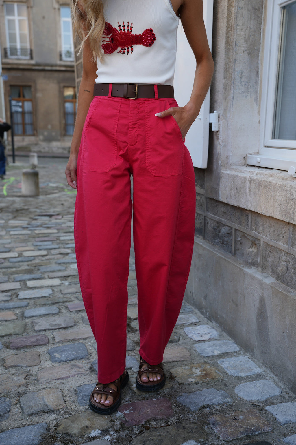 Pantalon Ballon Jay - Rouge