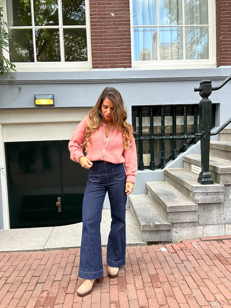 Cardigan Charlie Vieux Rose