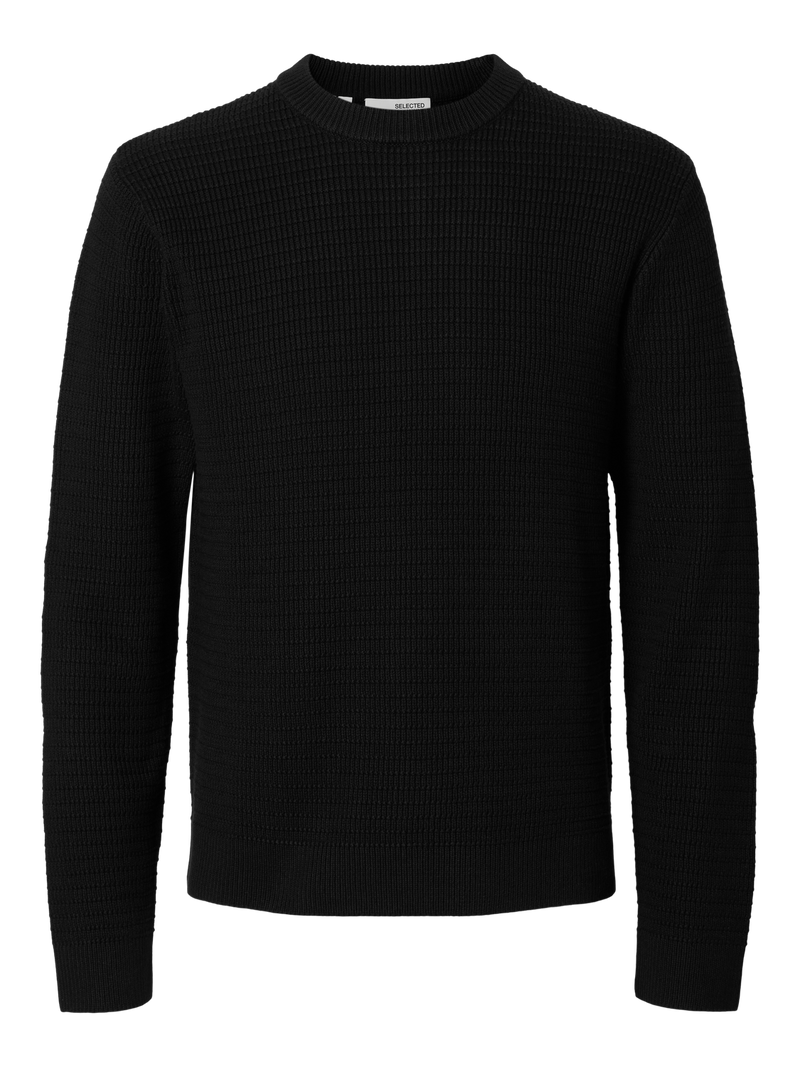 Pull En Maille - Black - Homme