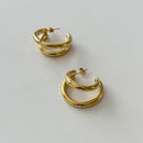 Boucles D'Oreilles Twinny - Doré, Argent Ou Bicolore