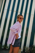 Mathilde Stripe Shirt Red/Parma