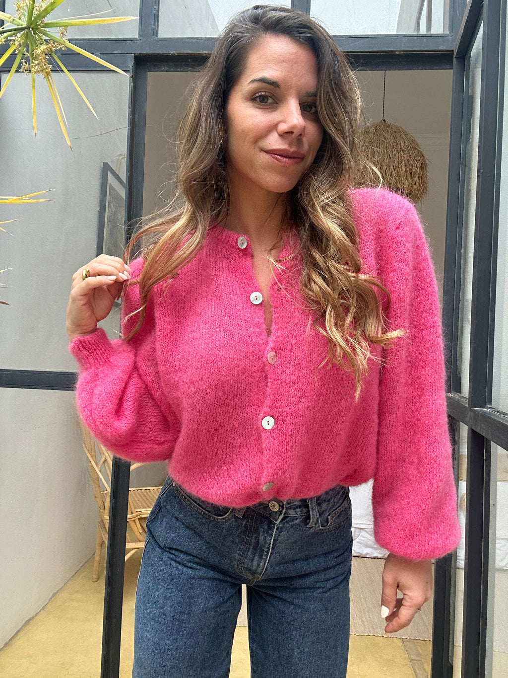 Bianca Candy Pink Wool Knit