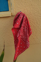 Foulard bandana rouge