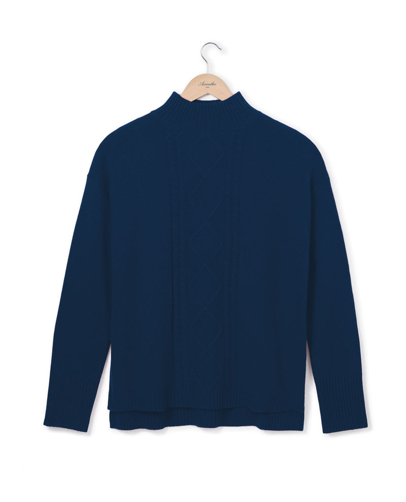 Pull Pia 100% Cachemire - Bleu Cobalt - Femme