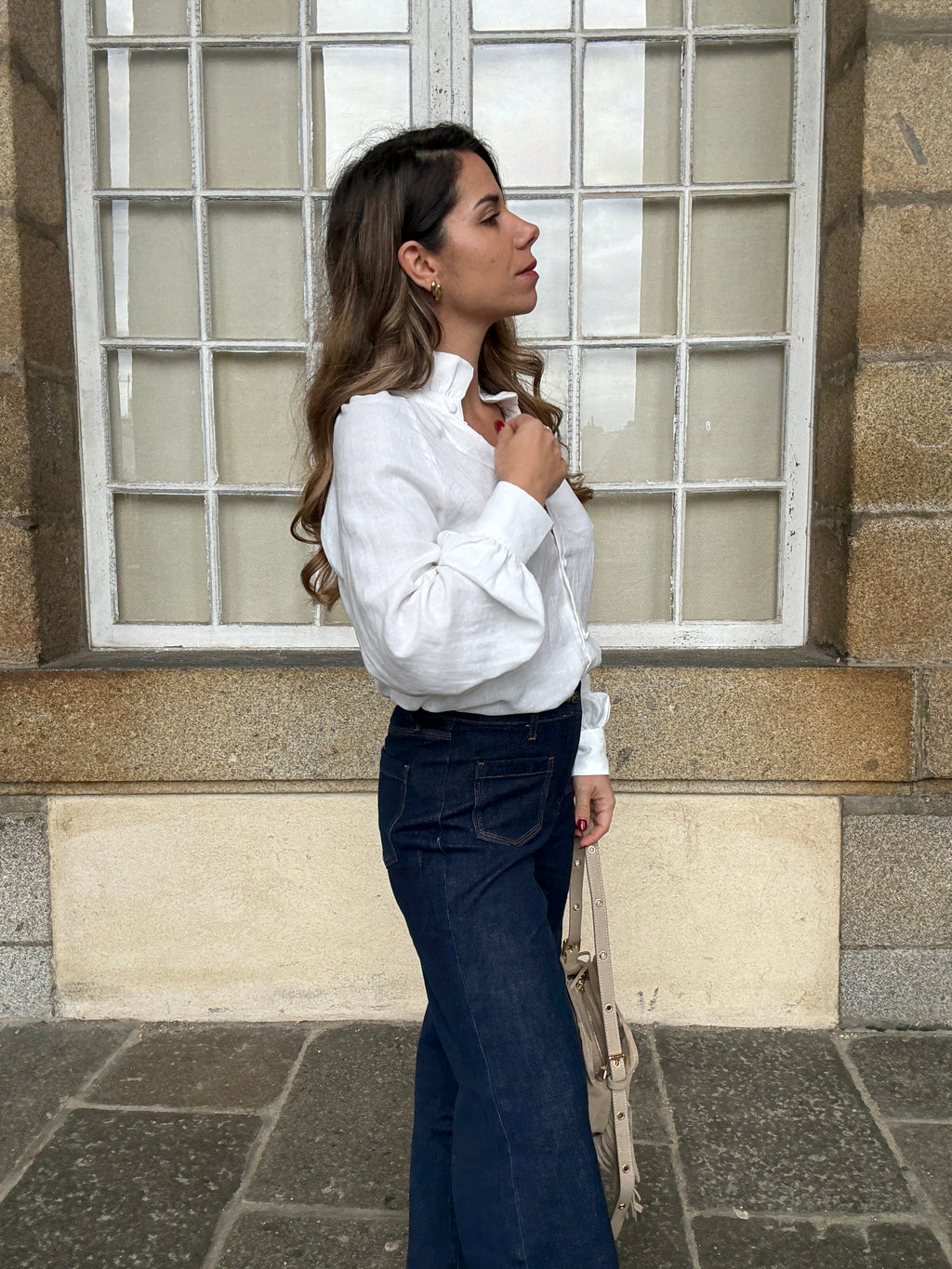Blusa blanca Léonie