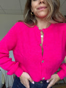 Maille En Laine Léonie - Fuschia