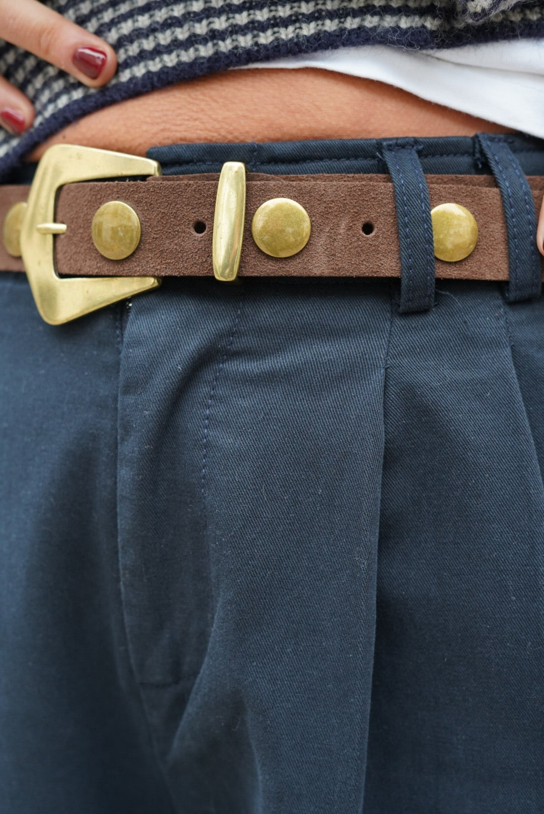 Brown Stud Belt