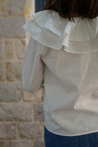 Joséphine Blouse Large White Collar