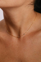 Satellite Double Necklace-Bracelet - Emerald