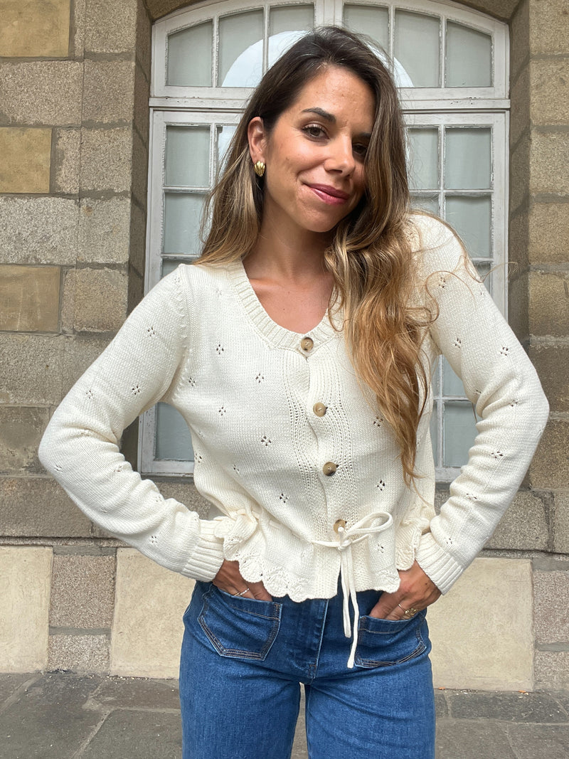 Cardigan Emma - Écru