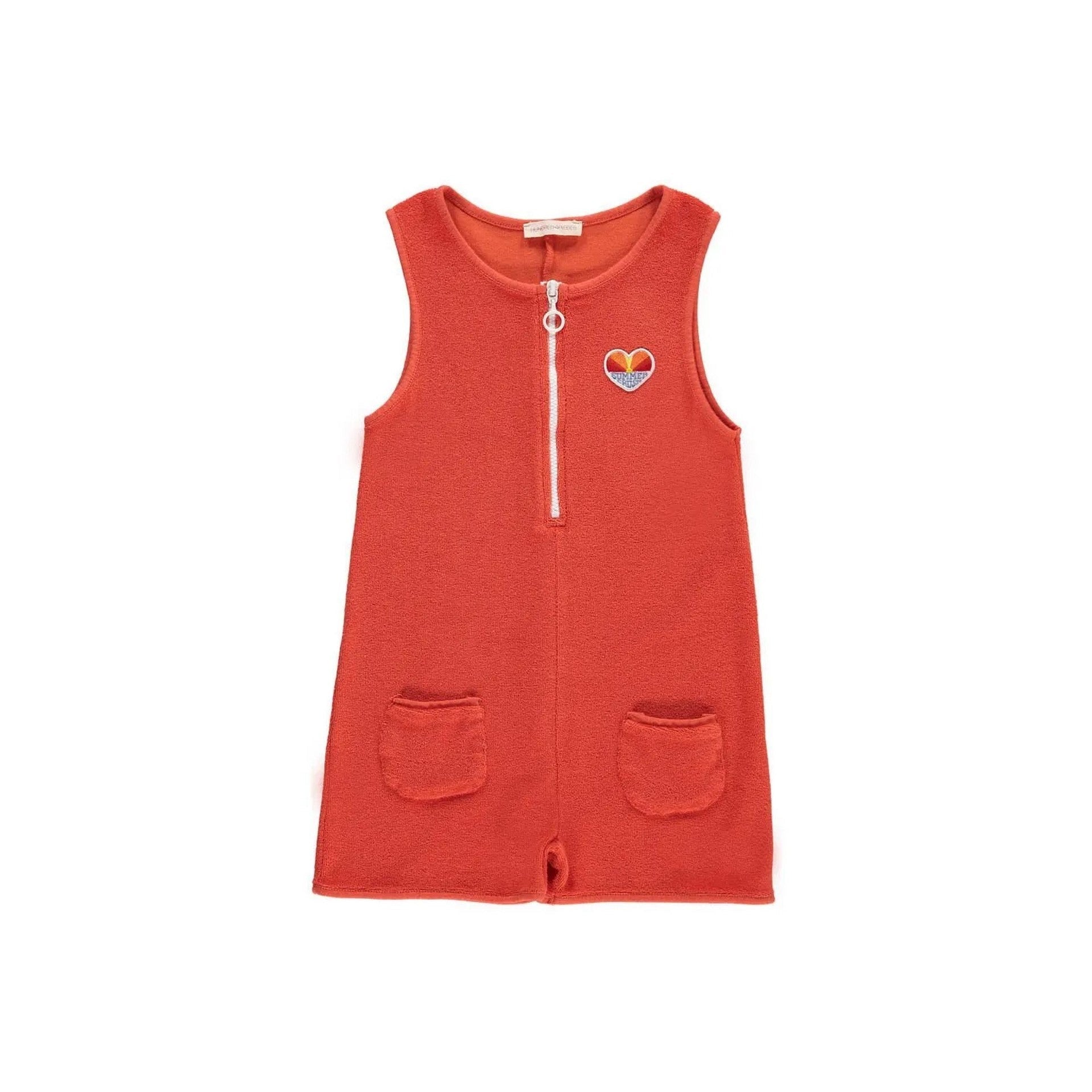 Hundred Pieces - Combishort Eponge Summer Crush - Mandarine - Fille