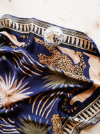 Georgia Navy Pattern Scarf