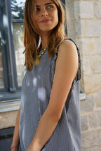 Navy/White Stripe Sistine Dress