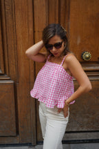 Top Callie Vichy Rose