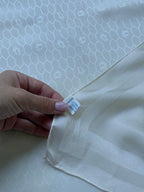 Bufanda Christian Dior vintage - Monograma tono sobre tono