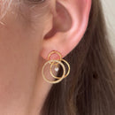 Boucle D'Oreille Tourbillon Diamants