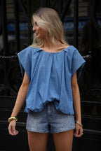 Blouse En Jean Lois - Bleue
