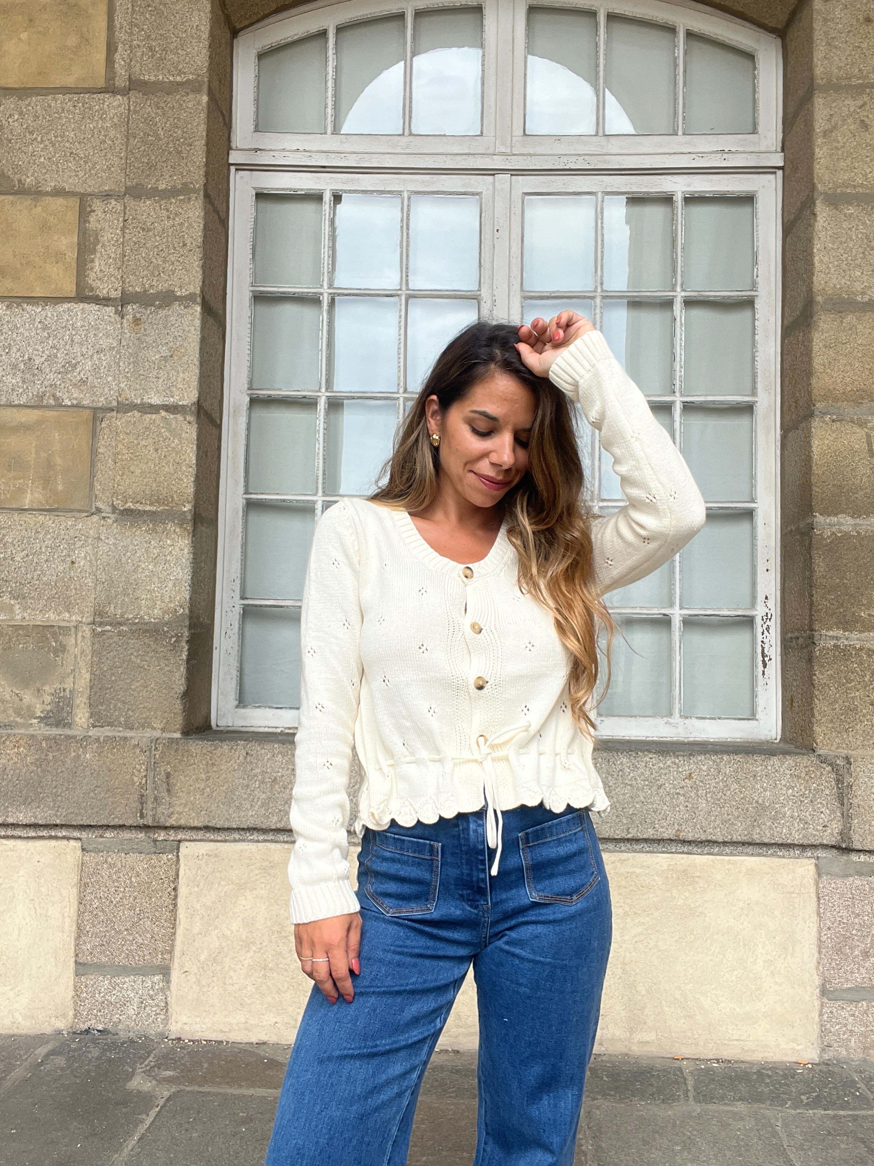 Cardigan Emma Écru