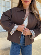 Chaqueta trench Edith de algodón Liberty marrón