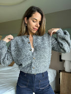 Cardigan Chiné Gris Manon
