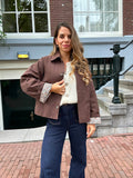 Chaqueta trench Edith de algodón Liberty marrón