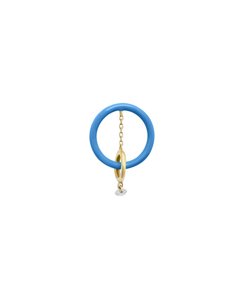 Boucles D'Oreilles Enamel Orbite Bleu