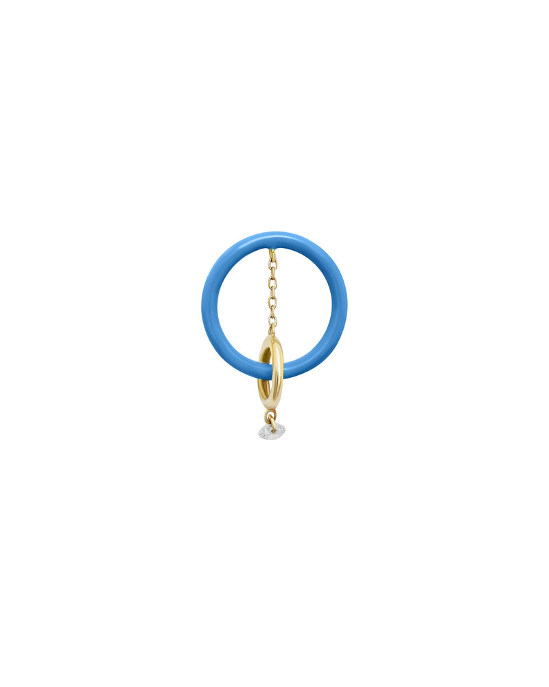 Boucles D'Oreilles Enamel Orbite Bleu