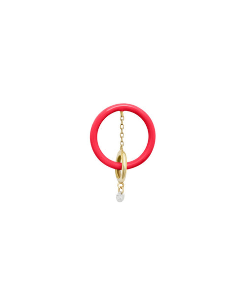 Boucles D'Oreilles Enamel Orbite Rose