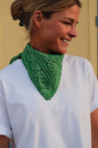 Foulard bandana vert