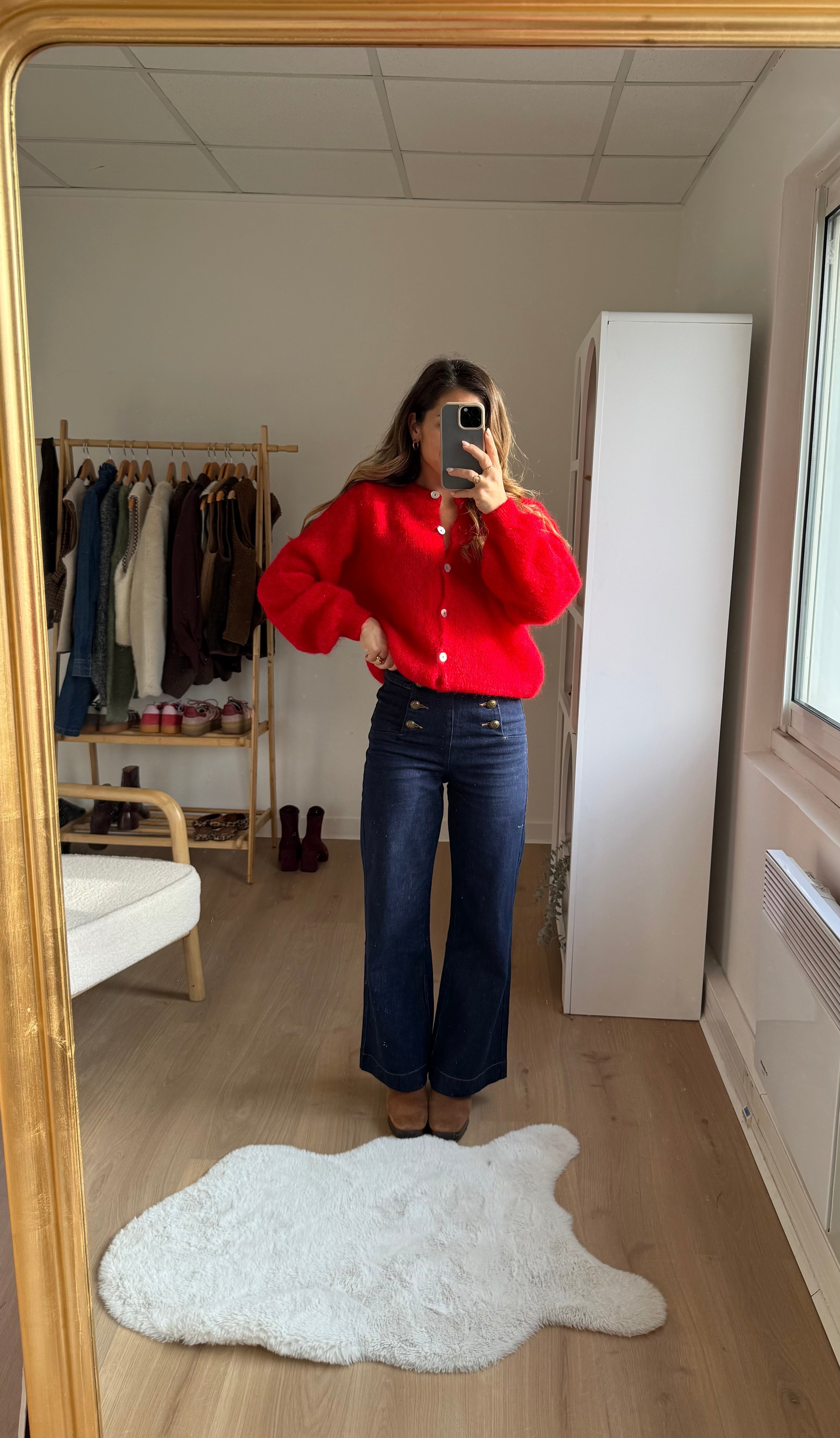 Red Bianca Wool Knit