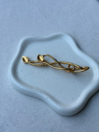 Broche Monet Vintage - Follaje Dorado