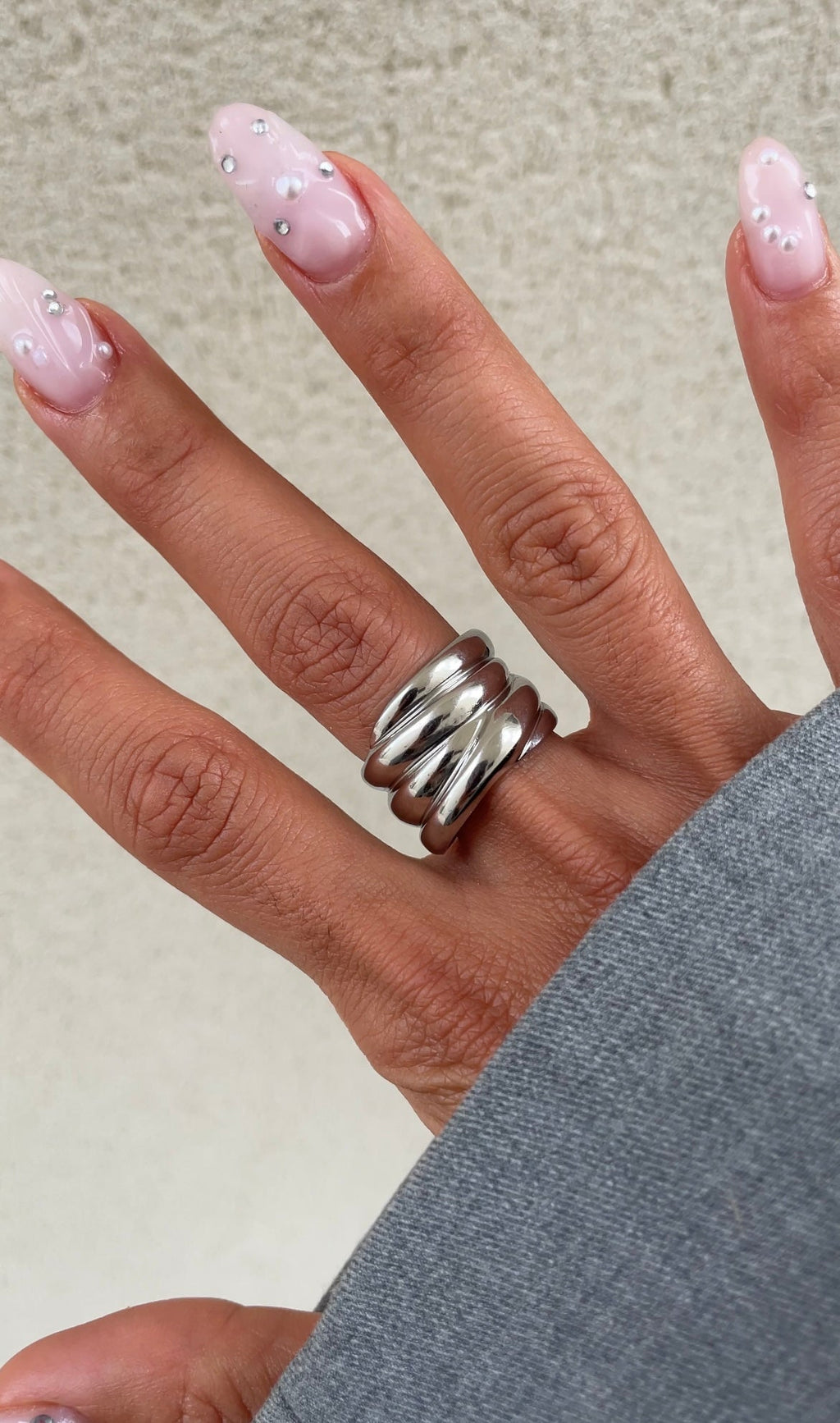 Bold Static Laced Ring