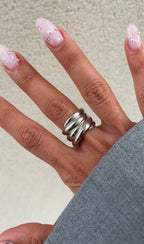 Bold Static Laced Ring