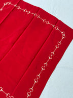Foulard Céline – Motifs Chaînes Rouge