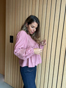 Pink Iris Blouse