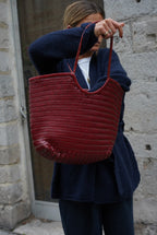 Burgundy Braided Bag