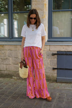 Simon Pants Pink/Orange Pattern