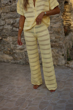 Colombine Yellow - Crochet Pants