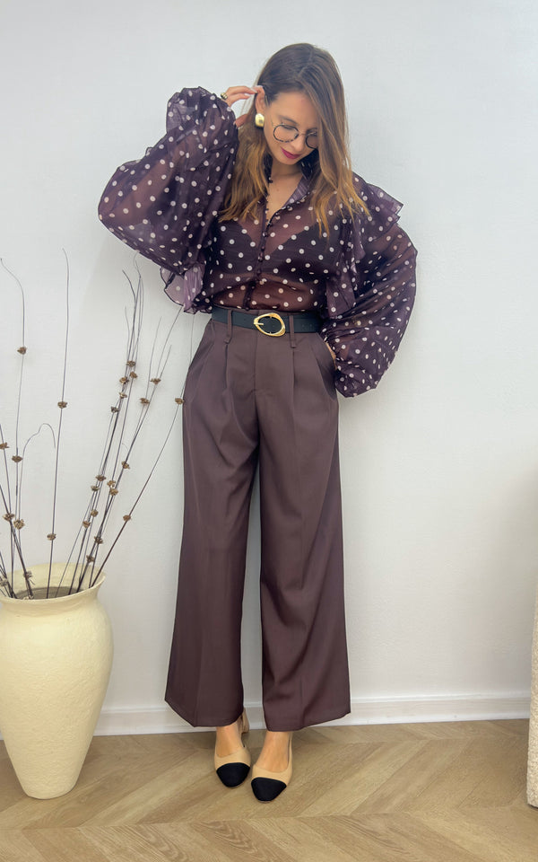 Pantaloni Sasha - Marrone