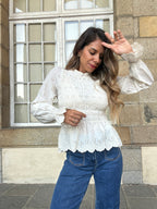 Charlize smocked blouse