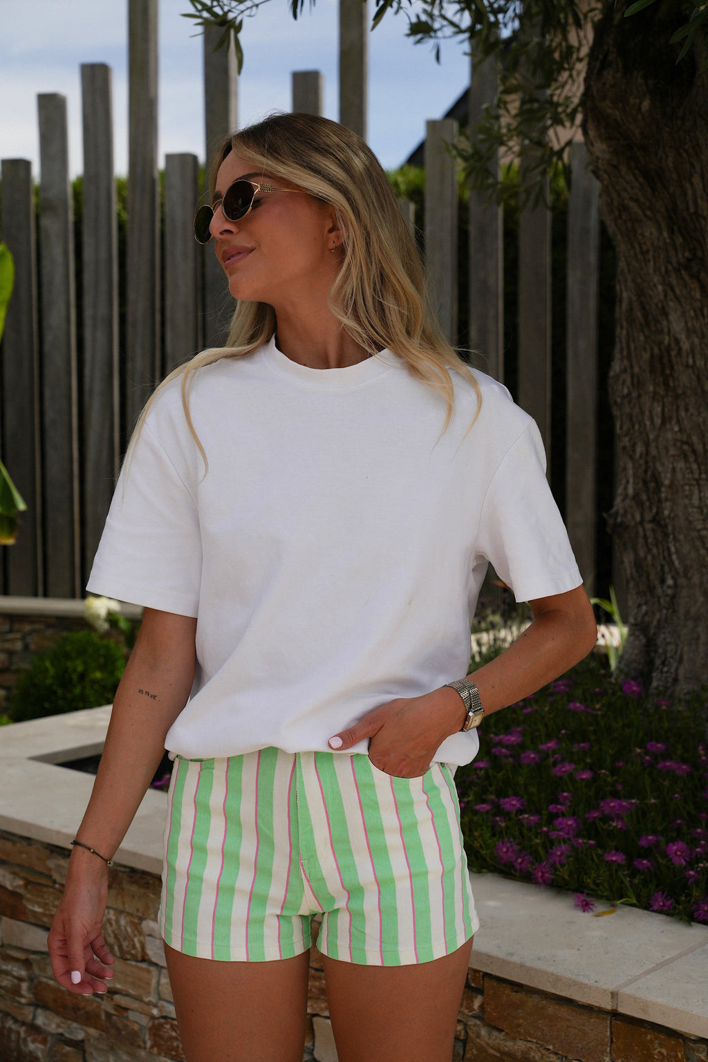 Short Rayé Olie - Vert