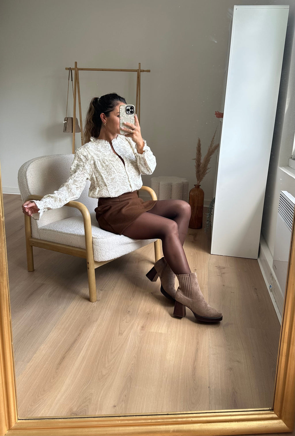 Aurore Taupe Ankle Boots