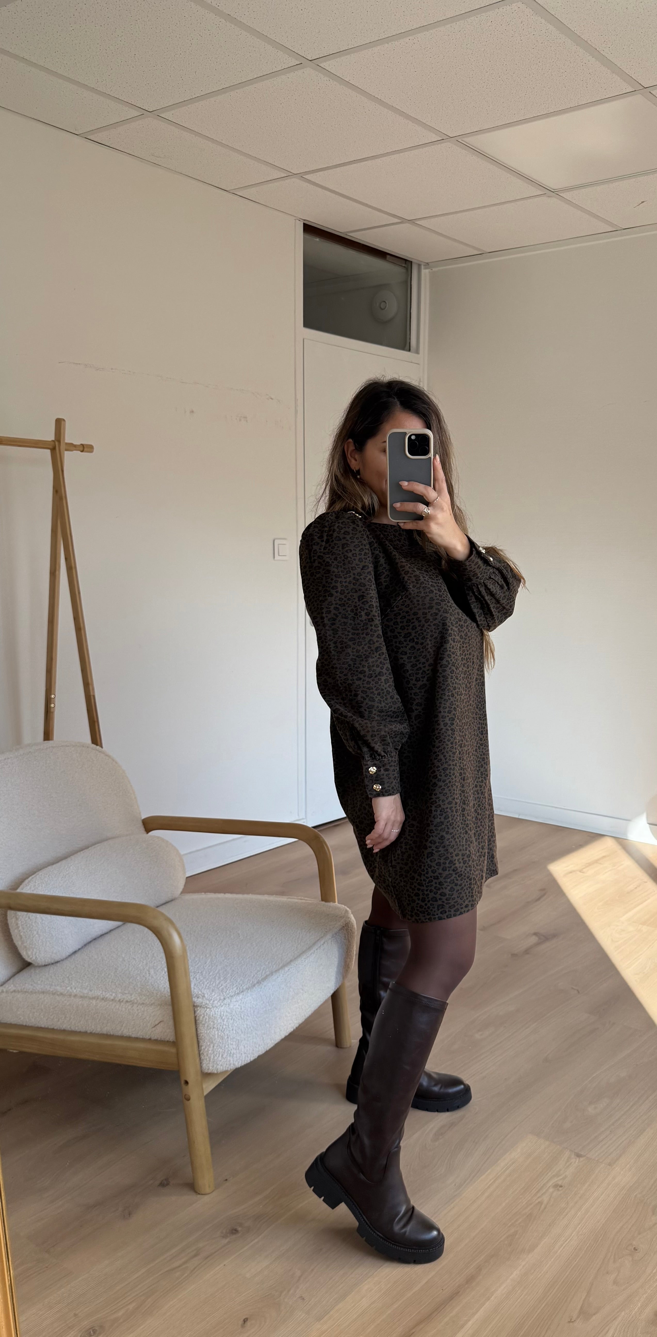 Victoire Leopard Dress