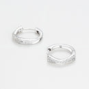 Boucles D'Oreilles "Leif" D0,14/42 - Or Blanc 375/1000