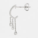 Boucles D'Oreilles "Charms" - Or Blanc