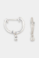 Boucle D'Oreille Unitaire "Créole Charms" D0,05/15 - Or Blanc 375/1000