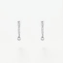 Boucles D'Oreilles "Créoles Charms"  D0,1/30 - Or Blanc 375/1000